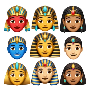 fammi una emoji che rappresenta tutti gli dei egizi sticker