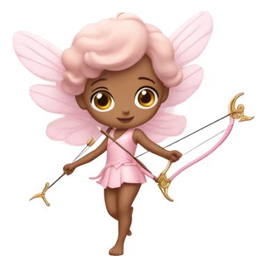pastel pink cupid sticker
