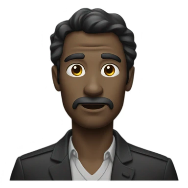 Homme noir qui fume sticker