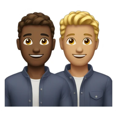 Gay man with his boyfriend sticker