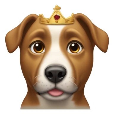 perro con una corona  sticker