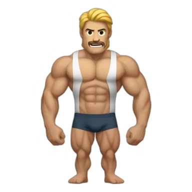 Un homme musclé sticker