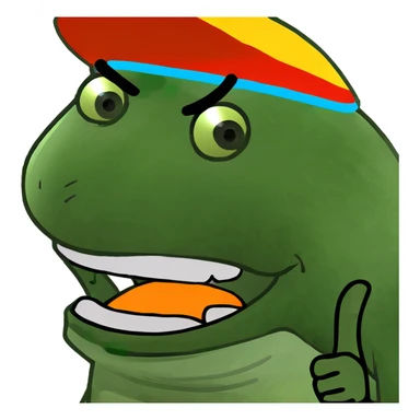 Yikes face with grillz sticker