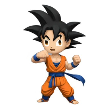 Goku fight sticker