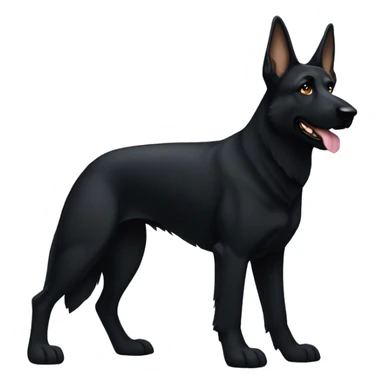 Black german shepherd  sticker