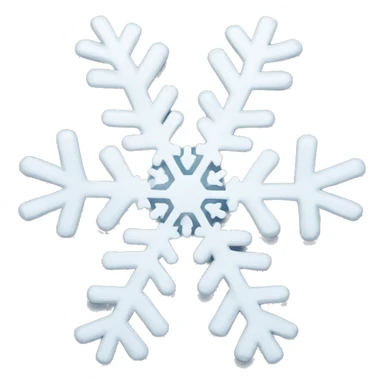 Snowflake sticker
