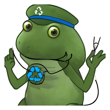 recycling electric materials sticker