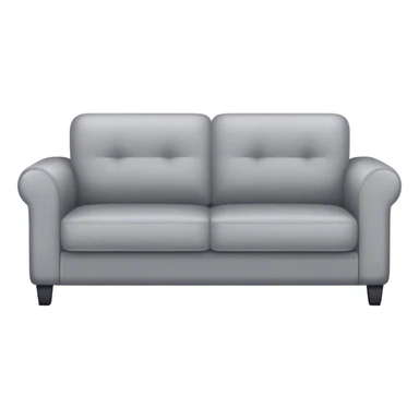 gray ikea sectional couch sticker