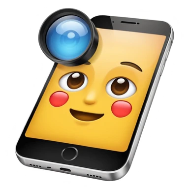 Smartphone mit Smartphone objektiv  sticker