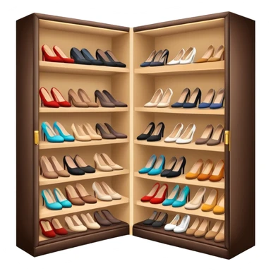 luxury shoe closet sticker