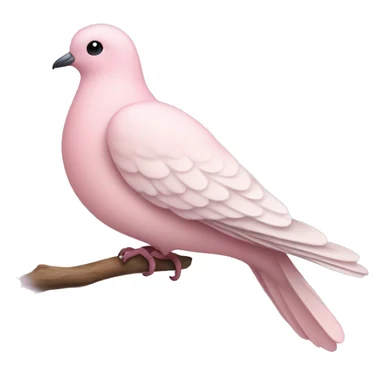 pastel pink dove sticker
