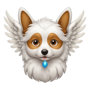 Perro con alas sticker