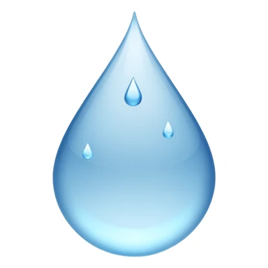 Gota de agua pero en lugar de azul que sea blanca sticker