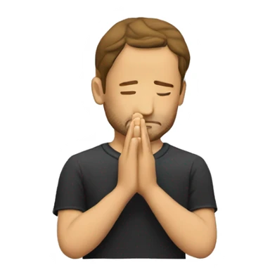 Francesco Totti praying with hands sticker