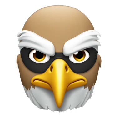 Gangster bald eagle sticker