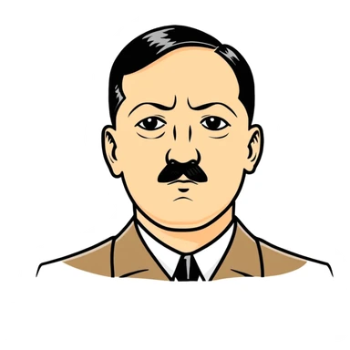 Adult Hitler sticker