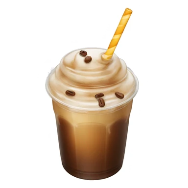 iced coffee with carmel  sticker