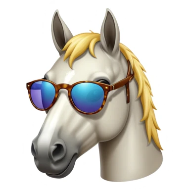 Horse wearing sunglasses  sticker