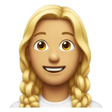 Person with a face of pleasure sticker