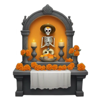altar de muertos pan sticker