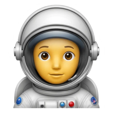 Astronaut helmet with White fiberglass material with subtle panel lines. sticker