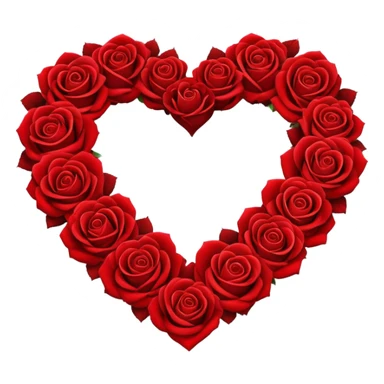 Heart of roses sticker