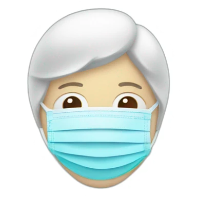 medical mask sticker
