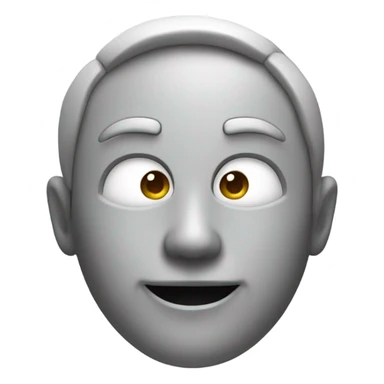 Emoji ai logo sticker
