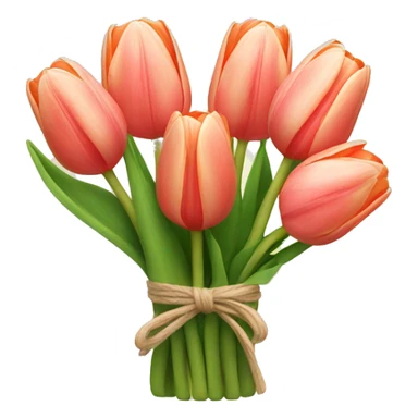 Tulip bouquet sticker