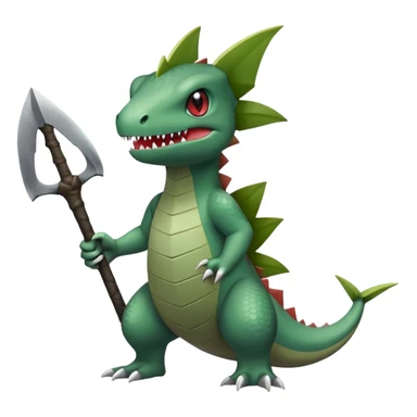 Larvitar-Axew-hybrid-Fakémon-creature (full body) sticker