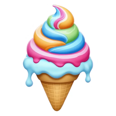 Space ice cream sticker