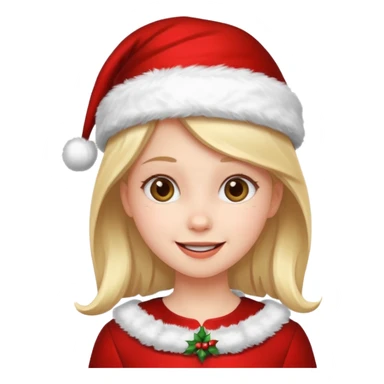 menina trajes natalinos e um olhar feliz sticker