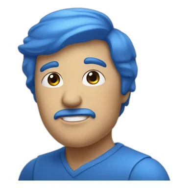 Blue symbol of Speaking sticker