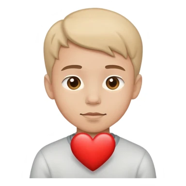 Big heart towards a boy sticker