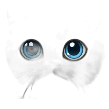 blue eye persian kitten sticker