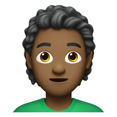 Squid game player in Long hair and green t shirt sticker