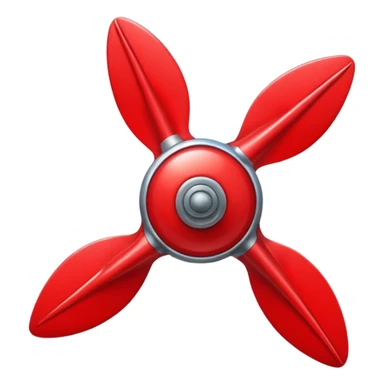 Red propeller sticker