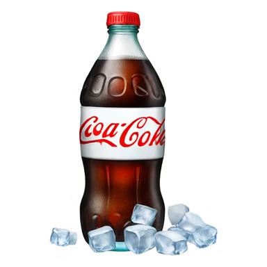 Coke with ice  sticker