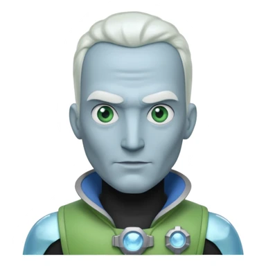mr freeze with green shirt sticker