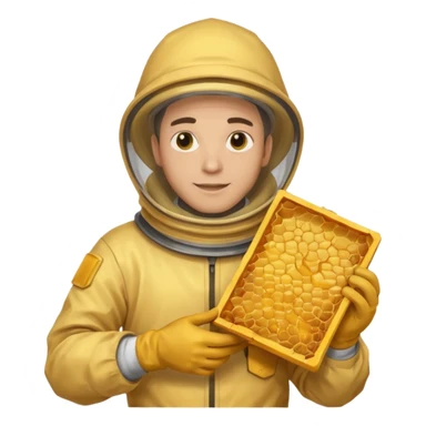 mannelijke imker sticker