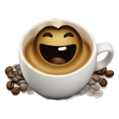 coffee bean roasting at the beach sticker