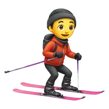 Person thai is skiing sticker