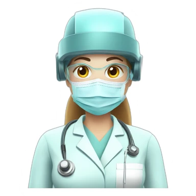 Surgeon-with-virtual-reality-display-operating-on-woman sticker