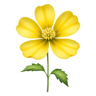 Galbanum flower yellow  sticker