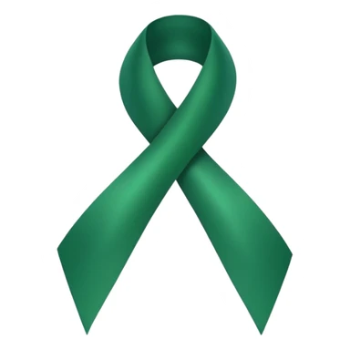 Green cancer ribbon sticker