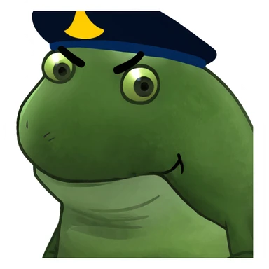 A fish wearing a Hat sticker