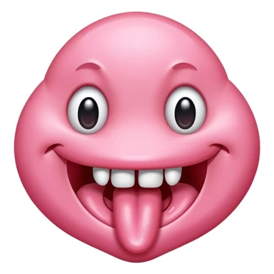 freaky drooling toungue out sticker