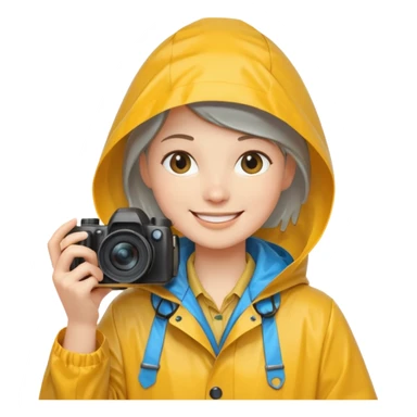fotographer with rain coat

 sticker