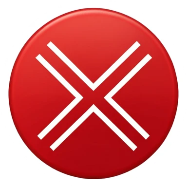 simbolo de denegado sticker