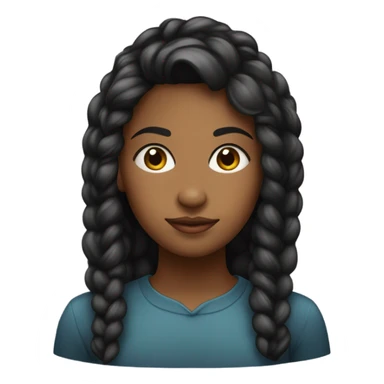 mulher negra com cabelo liso curto, mais velha, traços indigenas e  batom escuro, rosto redondo, baixinha sticker